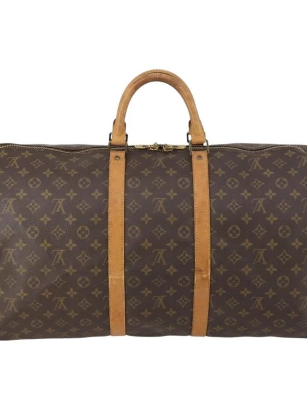 LOUIS VUITTON Monogram Keepall 55 Boston Bag M41424 LV Auth 147845 - Picture 2 of 15